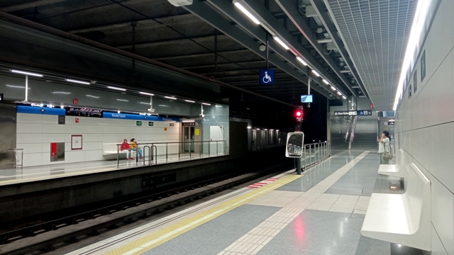 Andén metro Barcelona 1