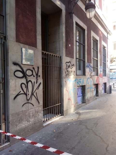 Ataque graffiti Registre Civil de Barcelona
